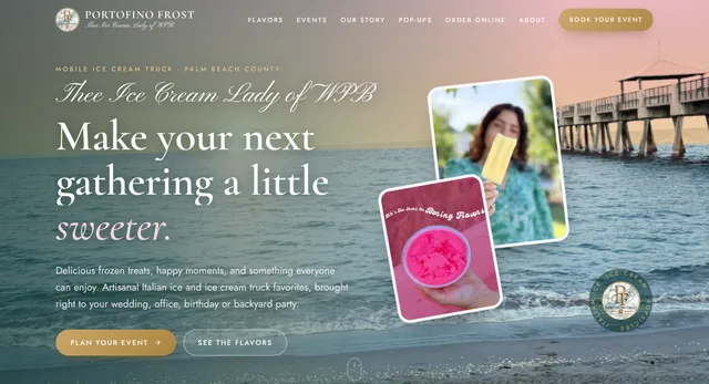 Thee Ice Cream Lady by Portofino Frost website